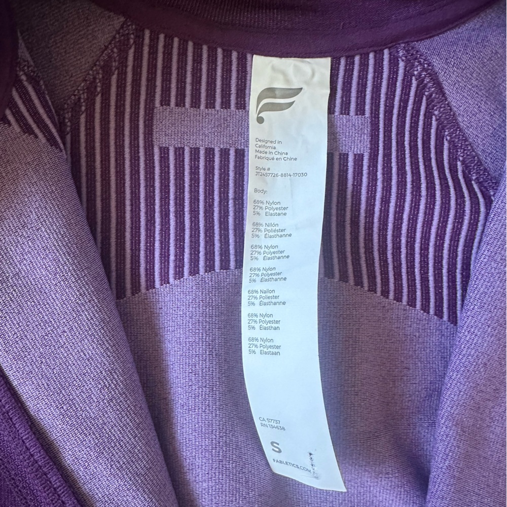 Fabletics Purple and Lavender Activewear Set - Picture 2 of 3
